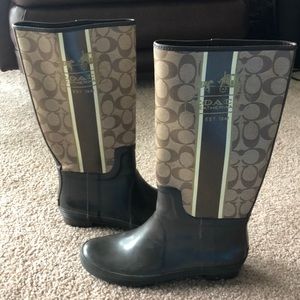 Coach rain boots